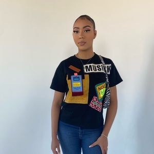 “The Creative” Patch Work Shirt 🎶🪡🎨👩🏽‍🎨